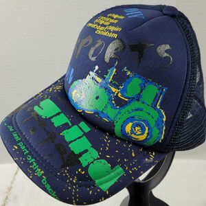 Mighty Machines Grind Colorful Trucker Snapback Ballcap Hat Earthmoving